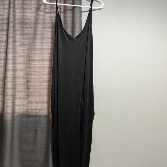 Plus Size Adjustible Oversized Little Black dress Flowy Casual Formal 3X - Picture 3 of 4